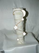 VASO PORCELLANA CM.30 AVORIO ORO