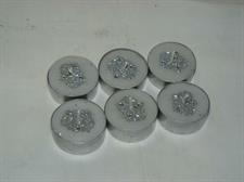 6 CANDELE C/CORONA ARGENTO CM.4