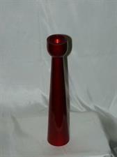 PORTACANDELE LEG.FOGLIE ROSSO CM.35