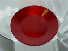 PIATTO ROSSO CM.32 LEGNO