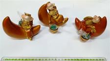 3 ANGELI BRONZO C.CANDELA CER.