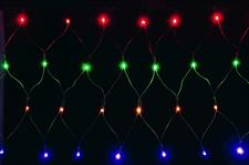 TENDA RETE 120 LED MULTICOLOR CM.300X42 C/GIOCHI LUCE