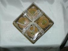 4 CANDELE TULIPANO 5X7 AMBRA