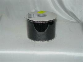 NASTRO GRIGIO SCURO C/BORDI ARGENTO