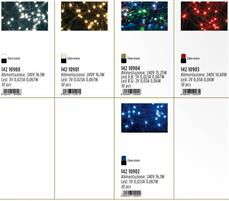 300 LED MULTI C/GIOCHI L., CAVO ALIM. MT.1,5 - CAVO LUCI MT.7,5