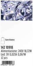 180 LED BIANCHI C/CAVO BIANCO E GIO CHI LUCE, CAVO ALIM. MT.1,5