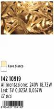 180 LED BIANCO CALDO C/CAVO BIANCO  E GIOCHI LUCE, CAVO ALIM. MT