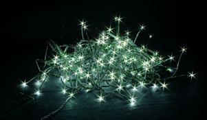 300 LED BIANCHI C/GIOCHI L., X EST. , LUCI MT.10, CAVO MT.4, TRA