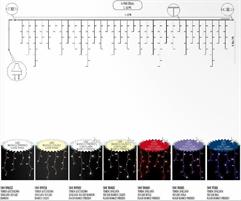 TENDA 160 LED SFALSATA MT.4,8 LED BIANCO luce calda