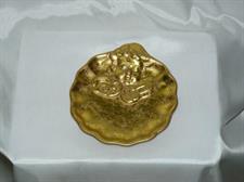 PIATTO TERRACOTTA ORO CM.17