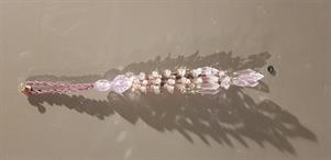 PENDENTE ACRILICO CM.30 MALVA ARGENTO