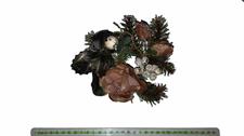 CORONCINA ROSE SABBIA CM.15 DECOR.