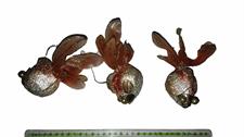 3 PESCI ARANCIO/ORO CM.16,5 IN BUSTA