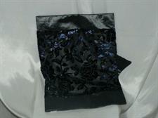 CENTROTAVOLA CM.130X40 GRIGLIA C/ROSE VELLUTO BLU