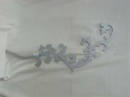 RAMO LEGNO SAGOMATO CM.64 ARGENTO