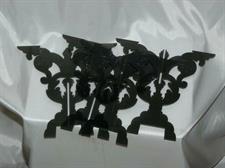 PORTACANDELE PLEXIGLAS CM.20 NERO C/PORTA TEA LITE VETRO