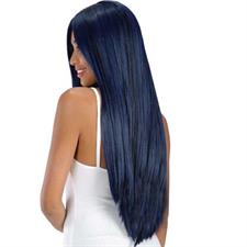 PARRUCCA DARK LUNGHISSIMA BLU NOTTE C/LAME'