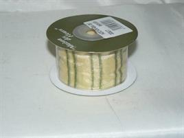 NASTRO RIGHE VERDI 40MM 10MT WHITE GREEN