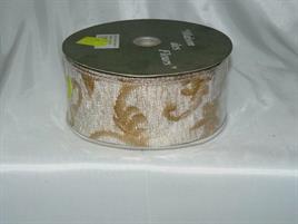NASTRO VELLUTO BAROCCO MT.10 BE/GO