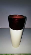 VASO CERAMICA CREAM/BRONZE CM.30