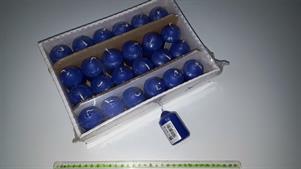 24 CANDELE MOCCOLO 4X6 BLUE
