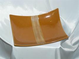 PIATTO PORCELLANA MARRONE 31X23
