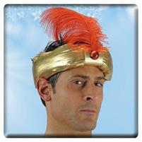 CAPPELLO PRINCIPE INDIANO IN STOFFA