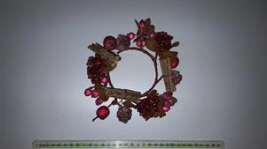 CORONA BACCHE ROSSE E FRUTTA