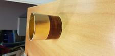 PORTACANDELE CILINDRICO CM.8 GOLD