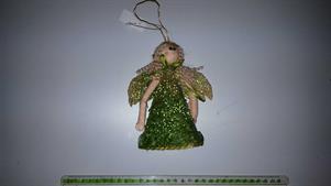 ANGIOLETTO C/STRASS VERDE CM.15