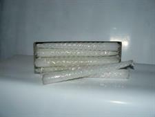 8 CANDELE TORCIGLIONE BIANCO CM.20
