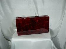 VASO QUARZ RETTANGOL. 14X26X6 RED