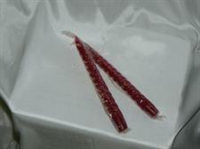 12 CANDELE TORCIGLIONE RED CM.20
