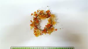 CORONCINA GEMME E FIORI ORO CM.15