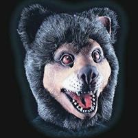 Maschera Orso in fingomma in busta  c/cavallotto