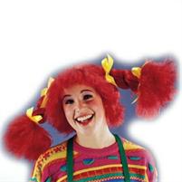 Parrucca Pippi in valigetta