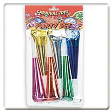 PARTY SET : 6 TROMBE METALLIZZATE CM.2