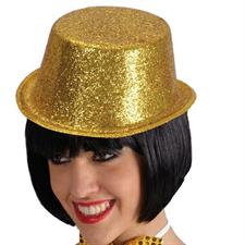 Cilindro con glitter oro