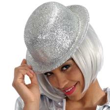 Bombetta con glitter argento