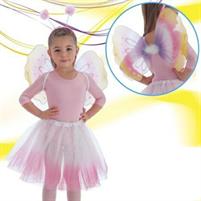 Set farfalla multicolor (gonna, ali  cm.30x42 e cerchietto) in b
