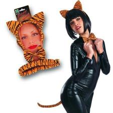 Set tigrotta lusso (cerchietto, cod a, papillon) su cartoncino