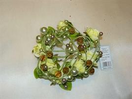 CORONCINA FIORI E BACCHE YELLOW