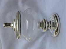 COPPA VETRO CM.33 TRASPARENTE SILVER