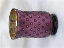 VASO IN VETRO CM.11X15 PURPLE LUCIDO