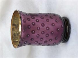 VASO IN VETRO CM.11X15 PURPLE LUCIDO