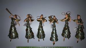 ASSORTIMENTO ANGELI C/STRUMENTI MUSICALI GRIGIO VERDE