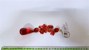 PENDAGLIO ACRILICO GOCCIA LUNGA ROSSA