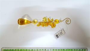 PENDAGLIO ACRILICO GOCCIA LUNGA ORO