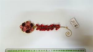 PENDAGLIO METALLO ROSSO