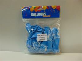 15 PALLONI BATTESIMO globo (gas)